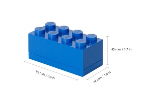 LEGO, Minipudełko klocek 8 - Niebieskie (40121731)